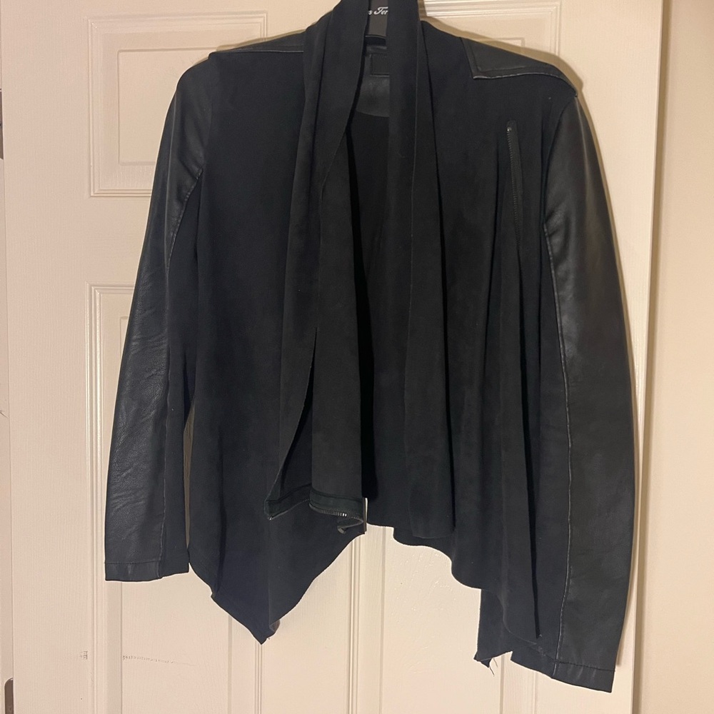 Black Women's leather / suede Jacket
